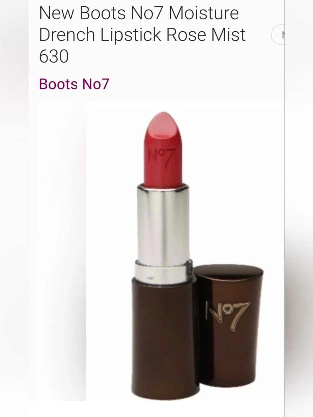No7 Moisture Drench Lipstick Shade Rose Mist ☆ RARE☆ | Read Description